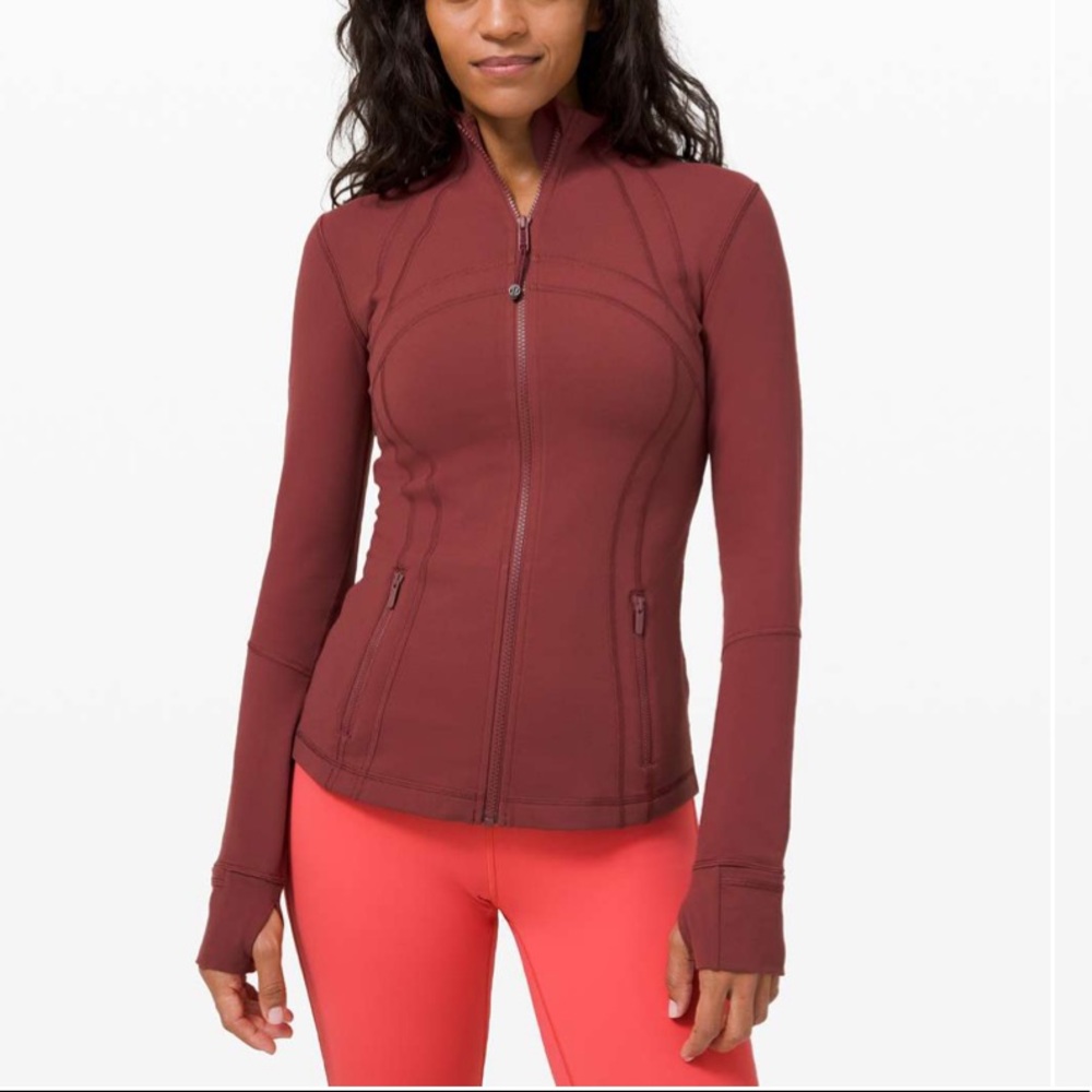 Lululemon Athletica Burgundy Zip-Up Jacket